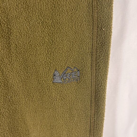 REI Co-Op Sweatpants Kids Small Green Fleece Drawstring Pockets Zip Ankle - Picture 3 of 7